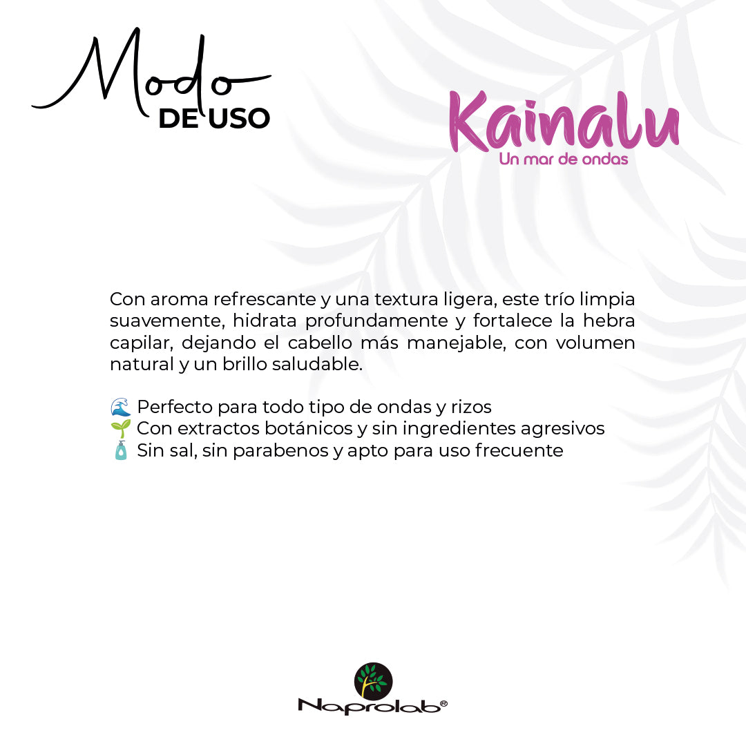 Kit Trío Perfecto Kainalu - Shampoo, Acondicionador y Mascarilla