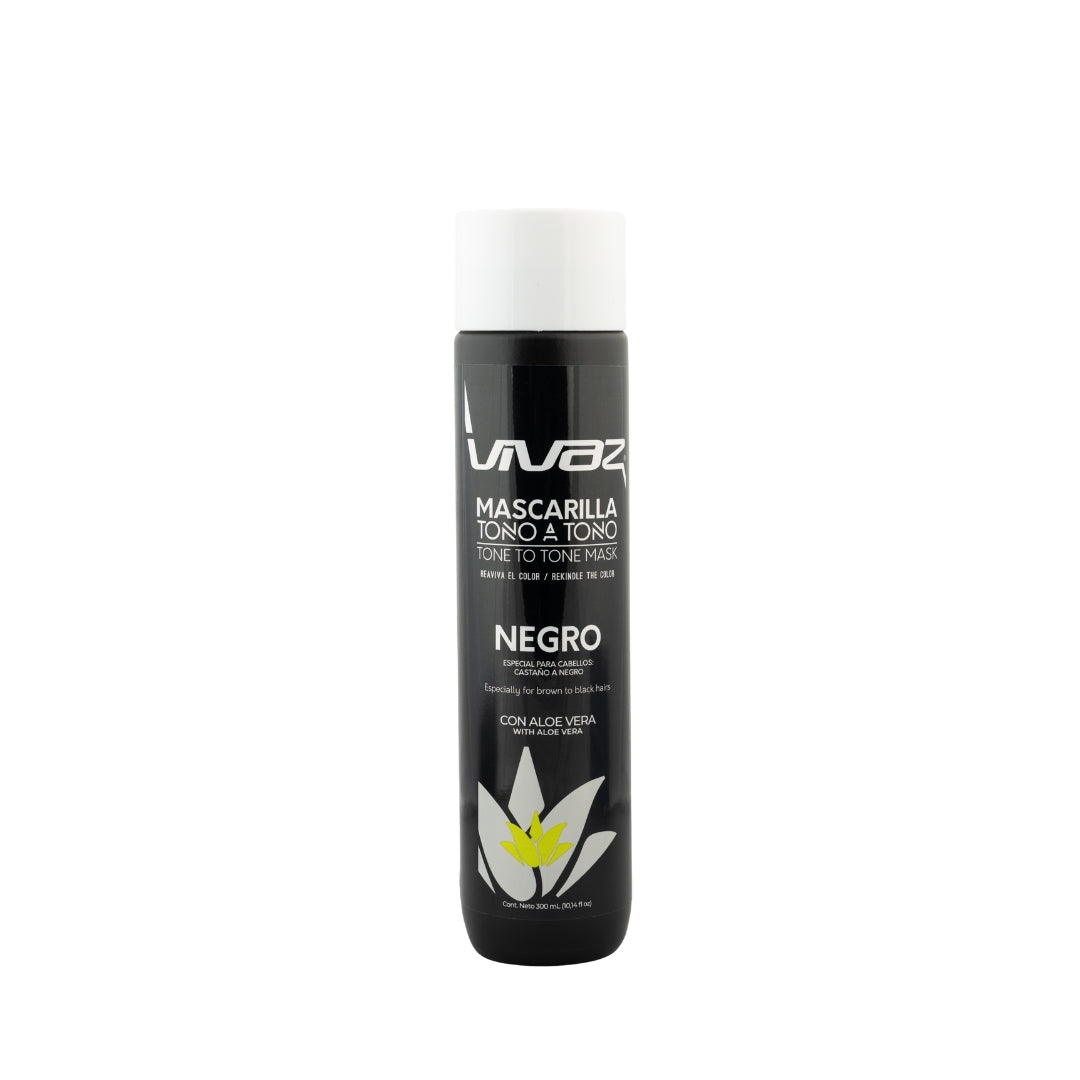 Mascarilla Tono a Tono Negro