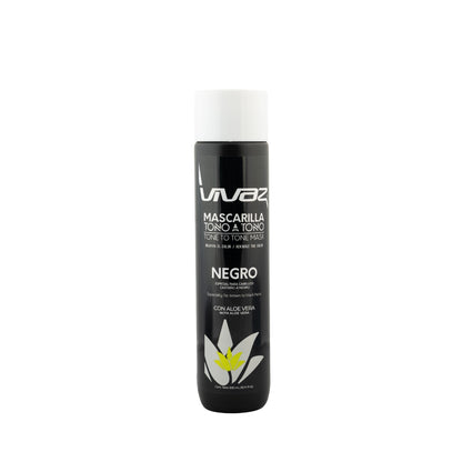 Mascarilla Tono a Tono Negro