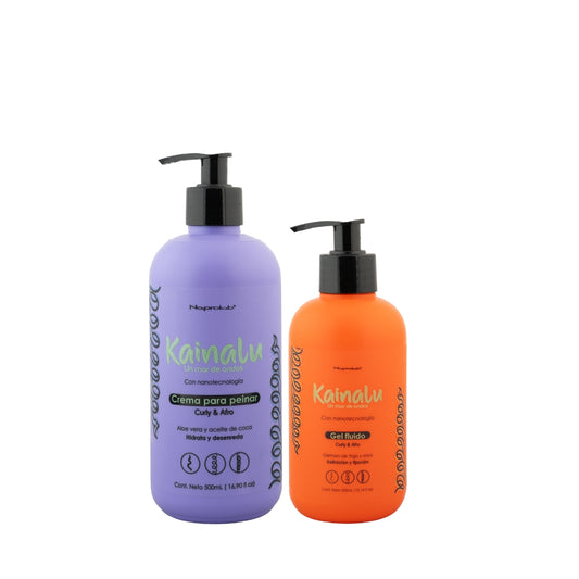 Dupla Finalizadores Kainalu - Crema Para Peinar + Gel Fluido