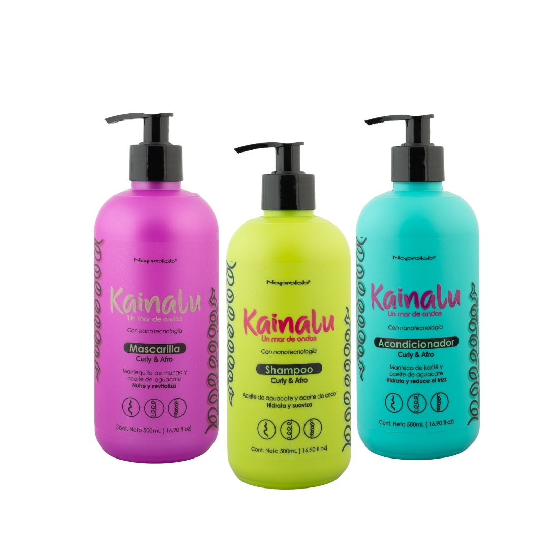 Kit Trío Perfecto Kainalu - Shampoo, Acondicionador y Mascarilla