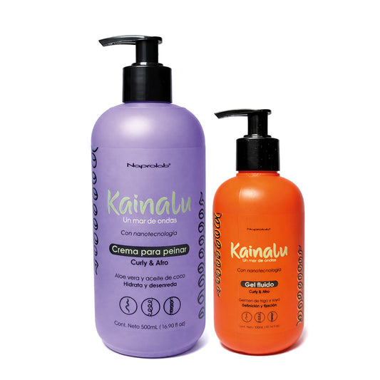 Dupla Finalizadores Kainalu - Crema Para Peinar + Gel Fluido