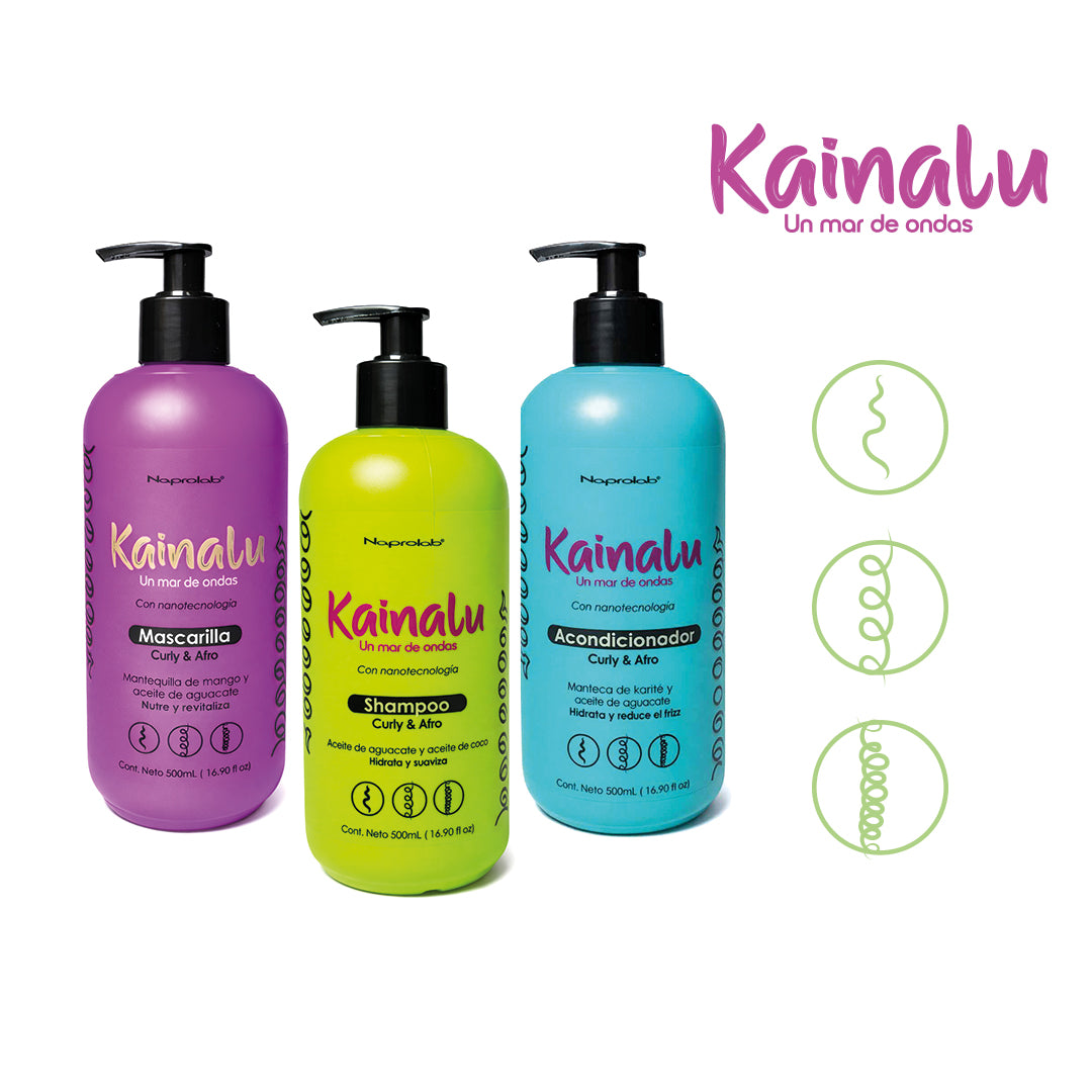 Kit Trío Perfecto Kainalu - Shampoo, Acondicionador y Mascarilla