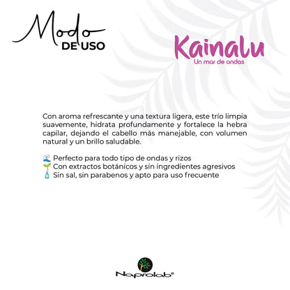 Kit Trío Perfecto Kainalu - Shampoo, Acondicionador y Mascarilla