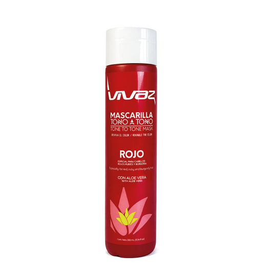 Mascarilla Tono a Tono Rojo